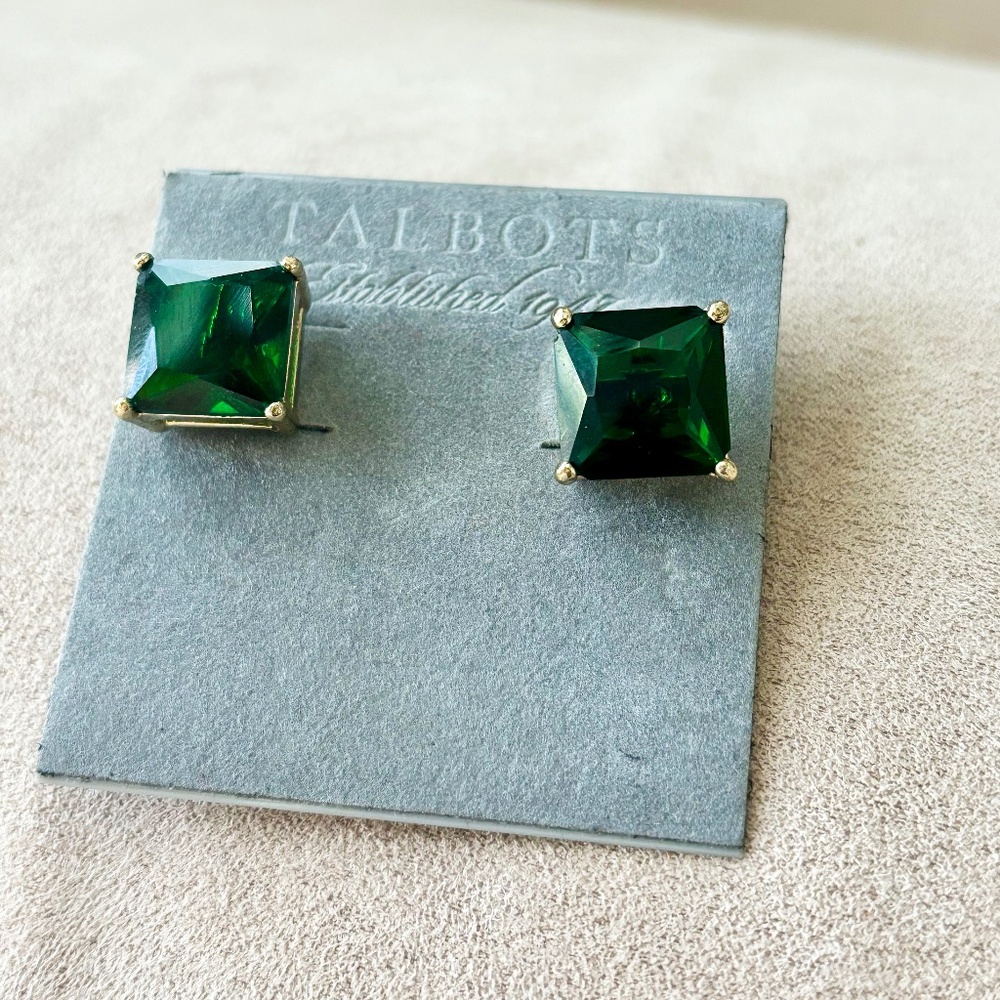 Talbots Square Stud Earrings ( 12mm)